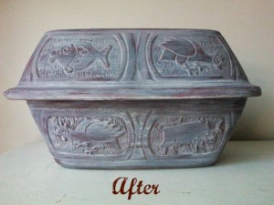 clay pot roaster grey-after