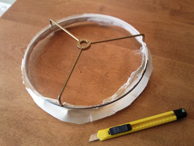 remove paper and fabric from wire