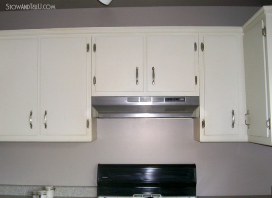 Modified cabinet for microwave install
