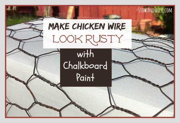 how-to-make-chicken-wire-look-rusty-with-challkboard-paint