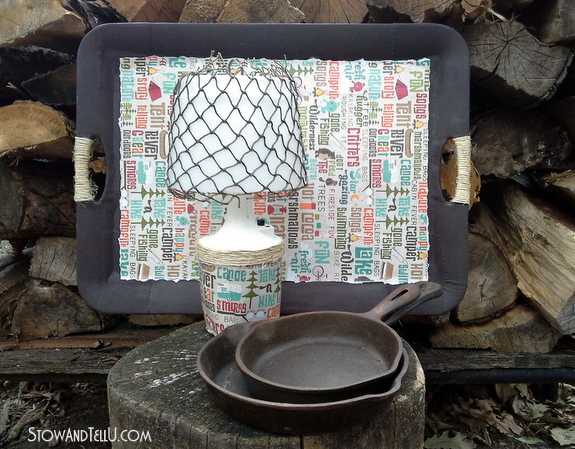 camping-themed-craft-lamp-tray