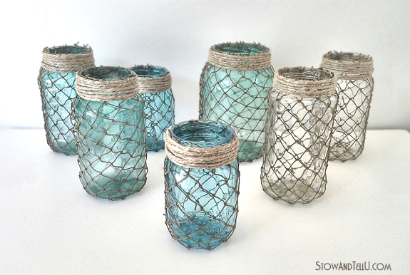 beachy-coastal-netting-wrapped-jars